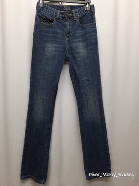GapKids Boys Size 16 Regular Skinny Fit Jeans Blue Denim Adjustable Waist Teens